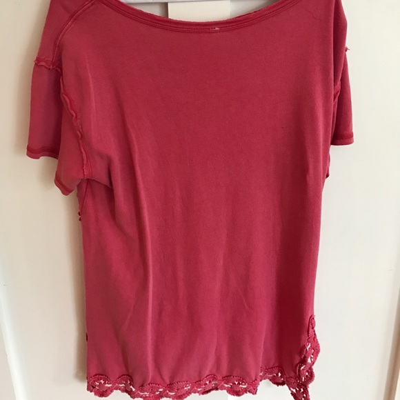 Red Crotchet Free People Top - Picture 2 of 2